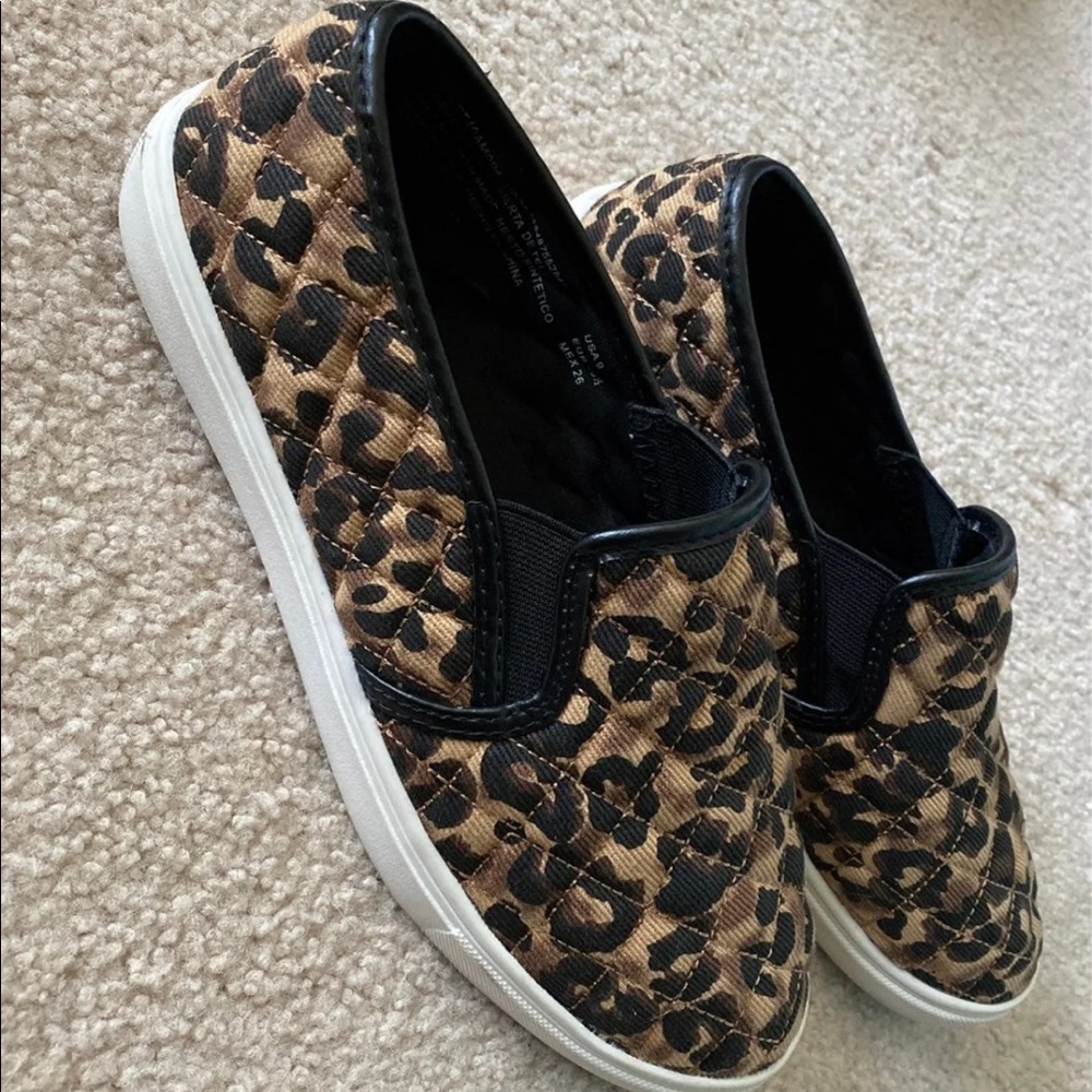 Cheetah Print Quilted Shoes